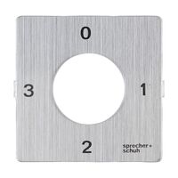 Sprecher and Schuh L2 Cam Switch Ll2A4 Legend Plate 48 x 48mm 0 1 2 3
