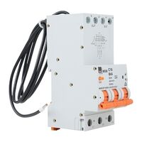 NHP MOD6 Residual Current Device - Long body w/ Overcurrent 6kA 20A 3PN C Curve 30mA Type A 54mm