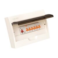 NHP MOD6 CSB Insulated Loadcentre MOD6PK 12W Surface 80A Main Switch 2 x 16A 2 x 10A MCB 40A RCCB