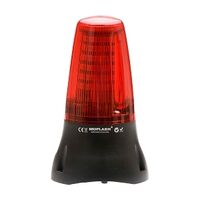 Moflash LEDA125 Sounder 48 LEDS Steady/ Flash Mode 2 x IP65 230VAC Wall/ Surface Mnt Red