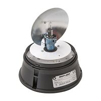 Moflash Beacon Rotating H1 x 70W 24V DC IP65 Wall or Surface Mount Base