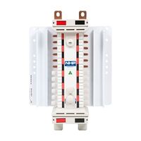 NHP POWERMAX DIN-T NC Busbar Chassis 250A 36 Way 2Pole Bottom Feed Red Black