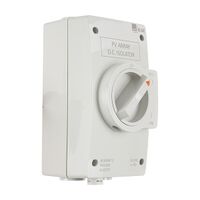 NHP NLINE Enclosed DC Isolating Switch, IP66NW Plastic, 4 Pole 32A 1500V DC (DC-PV2)
