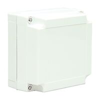 Fibox MNX Terminal Box PC IP66 and IP67 Low Box H130 x W130 x 100mm Grey