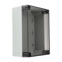 Fibox MNX Terminal Box PC IP66 and IP67 High Box H130 x W180 x 75mm Clear