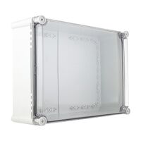 Fibox SOLID Terminal Box PC IP66 and IP67 H280 x W380 x D130mm Clear