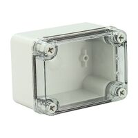 Fibox Piccolo Terminal Box PC IP66 and IP67 H80 x W110 x D65mm Clear