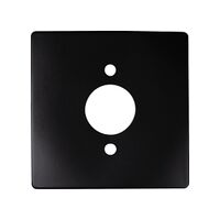 Stanilite Single Point Platinum Emergency Spitfire Single LED Square Trim Black