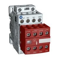 Allen-Bradley 100SE Safety Contactor 4kW 4P 48-130V AC/DC Coil 4NC Auxiliary