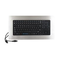 AB Industrial Computer and Monitor Accessories PS 2 Panel Mount Keyboard Mouse 113 Keys Stainless S