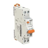 NHP MOD6+ RCBO 6kA 1 Pole and Switched N 10A C Curve 30mA Type A (2 screw)