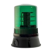 Moflash LED 400 Rotating Beacon 18 LEDS 80 to 120 RPM IP65 85 to 280V AC or DC Lens Green