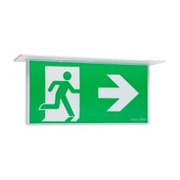 Stanilite Nexus RF Platinum Exit Lighting LED Edgelit Recessed Pictograph