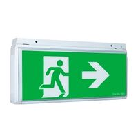 Stanilite Nexus RF Platinum Exit Lighting LED Quickfit Jumbo Wall or Ceiling Mount SS