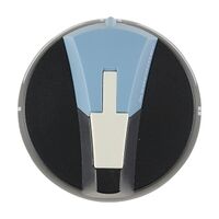 Socomec SCOM Handle - External Mount S00, IP 65, P/lock, Blue/Black, Eng."I I+II II", suits 20 - 80A