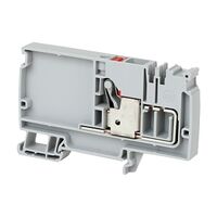 Allen-Bradley 1492-P Push-in Power Distribution Terminal 10mm 1 Red Conductor Entry Feed In Grey