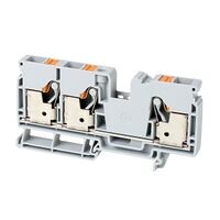 Allen-Bradley 1492-P Push-in Terminal 10mm 1 Level 3 Conductor Entries Grey