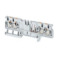 Allen-Bradley 1492-P Push-in Terminal 2.5mm 1 Level Plug-in Type 4 Connectors Grey