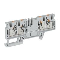 Allen-Bradley 1492-P Push-in Terminal 4mm 1 Level 4 Conductor Entries Grey