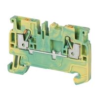 Allen-Bradley 1492-P Push-in Earth Terminal 2.5mm 1 Level 2 Conductor Entries Green Yellow