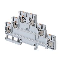 Allen-Bradley 1492-P Push-in Terminal 2.5mm 3 Level 6 Conductor Entries Grey