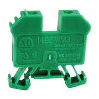 Allen-Bradley 1492-W Screw Connection Mini Terminal 2.5mm 1 Level 2 Conductor Entries Green