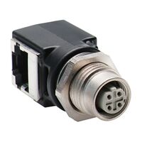 Allen-Bradley 1585 Ethernet Cable Connector M12 Female to RJ45 Female