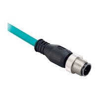 Allen-Bradley 1585 Unshielded Ethernet Cable Hi Flex TPE 2 Pair CAT5e Teal M12 to M12M 10M