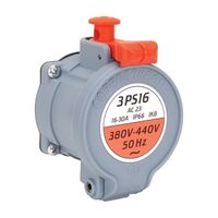 PROCONECT 3PS16 Appliance Inlet, 3P+E+2p, 30A (AC23 16A) 440V AC