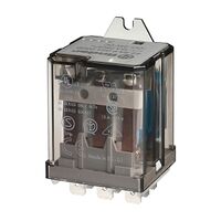 Finder 62 Series Power Relay Flange Mount 16A 3CO 12V DC Coil with Mounting Bracket