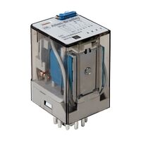Allen-Bradley 700-HA Tube Base Relay 10A 3CO 3PDT 240VAC Coil with Push To Test and Pilotlight