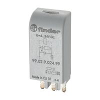 Finder 99 Series Green LED plus Varistor Module 6 24V AC DC