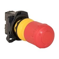 Sprecher and Schuh D7 E Stop 22.5mm Hangsell PK Plastic 2 POS 30mm Operator MOM TTR Red 1NC