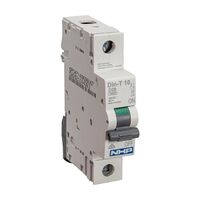 NHP DIN-T Miniature Circuit Breaker 10kA 1Pole 1A D Curve