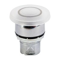 Allen-Bradley 800F Pushbutton 22.5mm Head Only Metal Momentary Mushroom HD 40mm Clear Illu