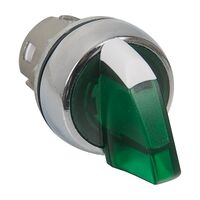 Allen-Bradley 800F Selector Switch 22.5mm Head Only Metal 3 Position Maint Green Illuminated