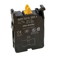 Allen-Bradley 800F NO  Latch Screw Contact Block 1 N.C. for 22.5mmPushButton Self-monitoring