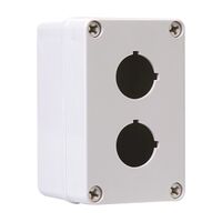Allen-Bradley 800H Enclosure ThermoPlas Poly 2 Holes 3 4 Inch Conduit Entry Grey for 30.5mm PB