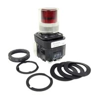 Allen-Bradley 800H Pilot Light 30.5mm Complete Plastic FS NTO LED Transformer 120V AC Red