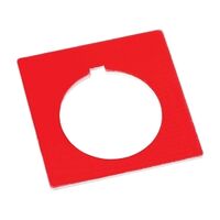 Allen-Bradley 800H Legend Plate 47 X47mm, Standard, BLANK, Red