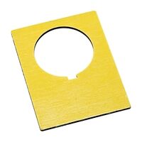 Allen-Bradley 800H Legend Plate 47 X 62mm Yellow Blank Jumbo
