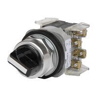 Allen-Bradley 800T Selector Switch 30.5mm Non-Illum. White Std. Knob Maint. 2 NO-2 NC Fingersafe