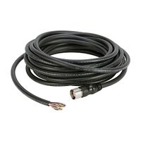 AB Pre Wired Connection System Cable PUR Black 19 Pin 18 to 22AWG Female Straight M23 10m