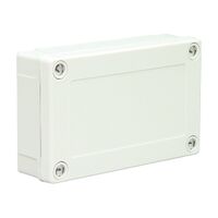 Fibox MNX Terminal Box ABS IP66 and IP67 Low Base H80 x W130 x 75mm Grey