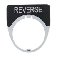 Austrol N100 Legend Plate Reverse Black 41 x 45mm Medium to suit N100 operators and indicators