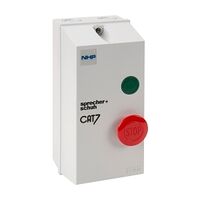 S+S CAT7N Starter DOL 5.5kW Mushroom Stop 240VAC Control No Overload