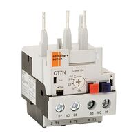 S+S CT7N Thermal Overload Relay 2.3 to 3.2A Direct Mount Manual or Auto Reset for CA7 9 and 23A