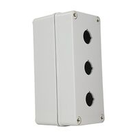 Sprecher and Schuh D7 Enclosure Deep Profile Plastic 22.5mm 3 Hole Grey