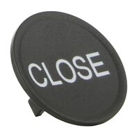 Sprecher and Schuh D7 Colour Cap for Flush Non Illuminated Pushbutton 22.5mm Black Close