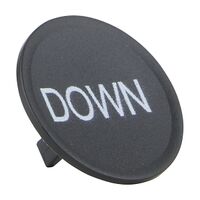 Sprecher and Schuh D7 Colour Cap for Flush and Guarded Non illuminated Pushbutton 22.5mm Black Down